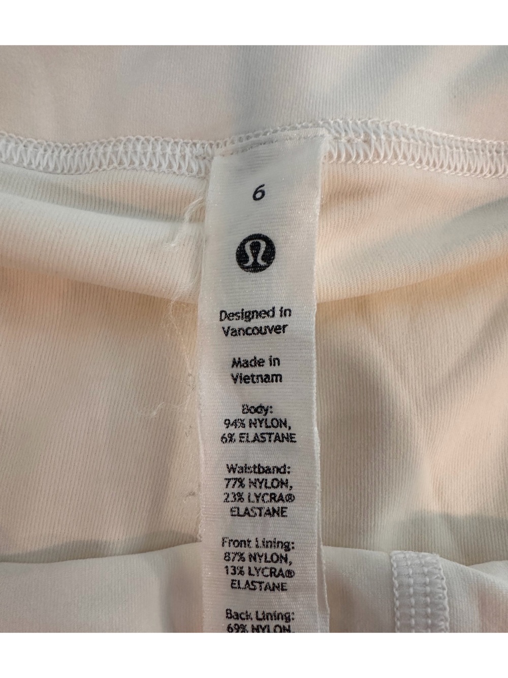 lululemon athletica Cream Active Skort with Inner Shorts - Picture 5 of 5